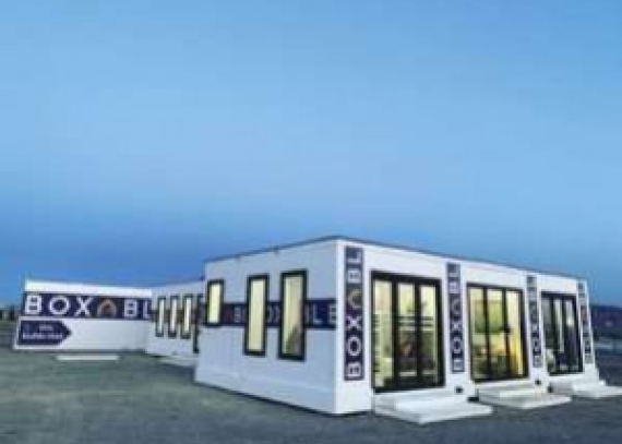 Modular Manufacturer, Boxabl, uses Saniflo Rear Discharge Toilets for plumbing 